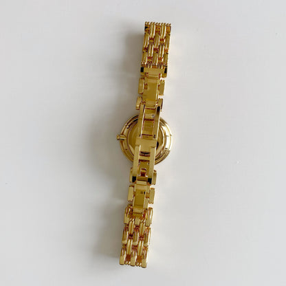 Dior 1990s Bagheera Gold Plated Round Watch