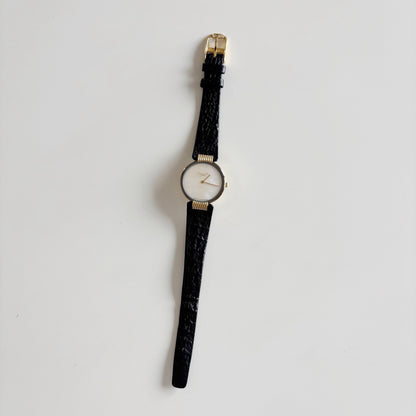 Dior 1990s Seashell Dial Gold Plated Watch