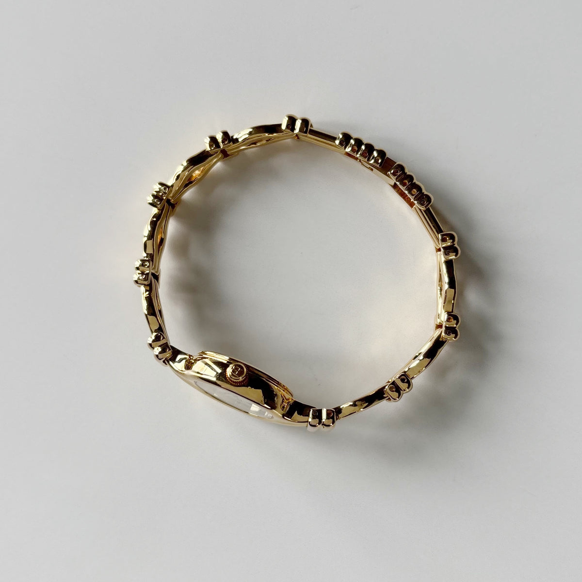 Burberry 1990s Round Dial Gold Plated Watch