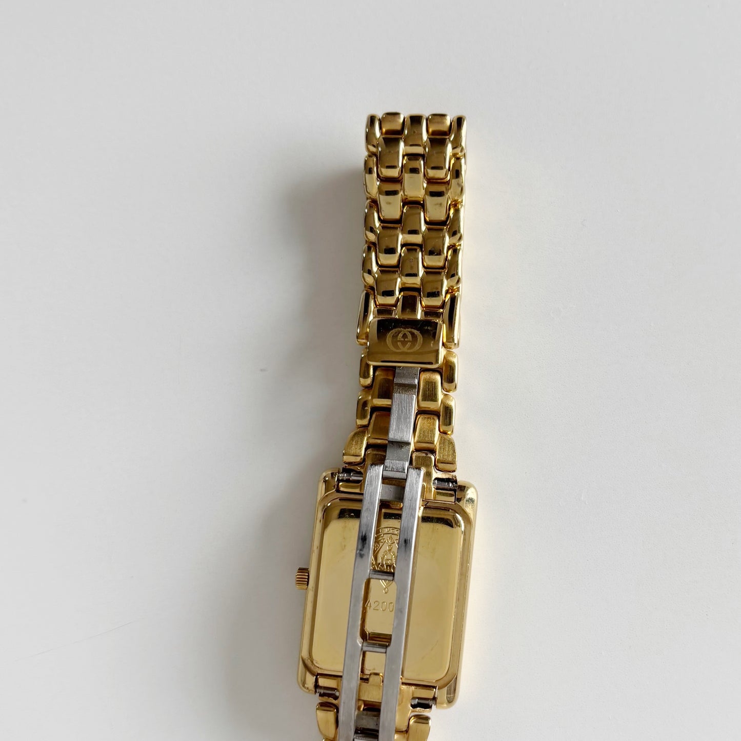 Gucci 1990s Tank Gold Plated Watch
