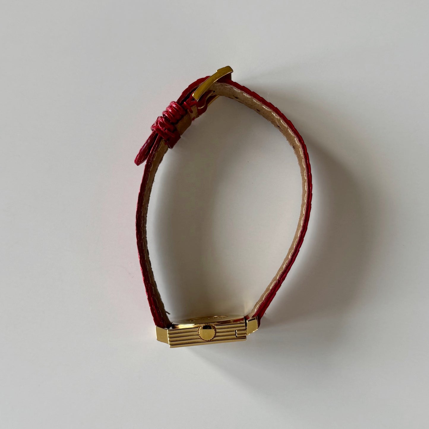 Dior 1990s Interchangeable Strap Gold Plated Watch with 4 straps, case