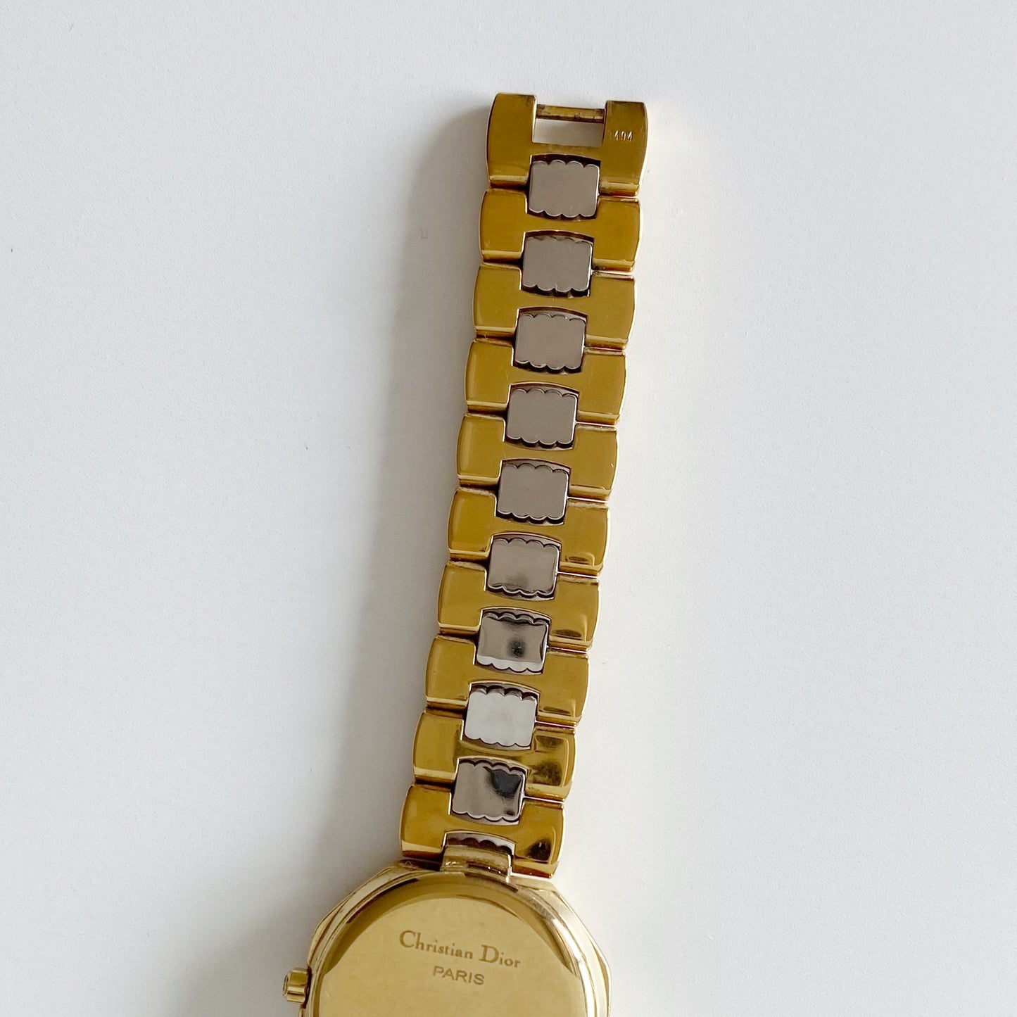 Dior 1990s Octagon Two Tone Watch