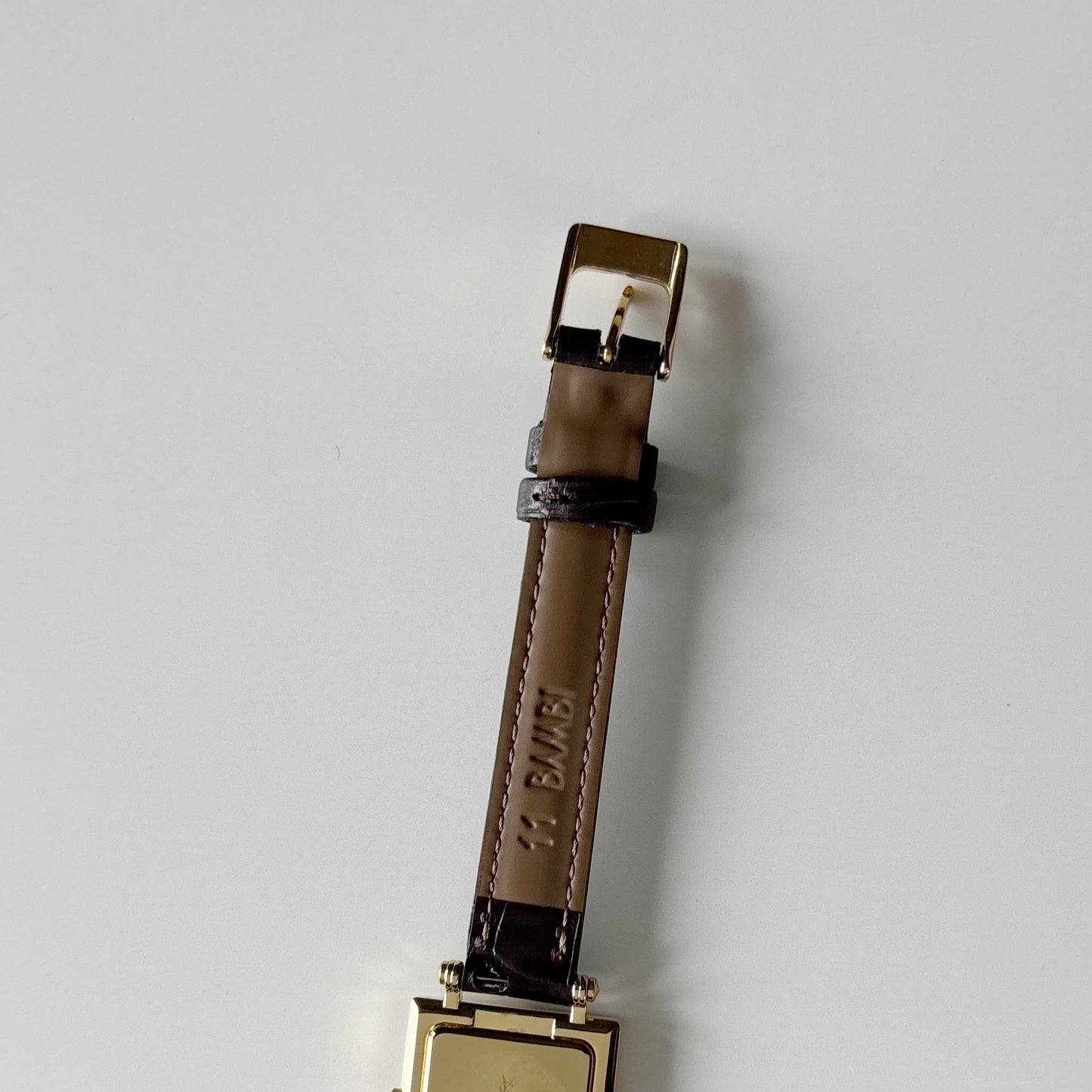 Yves Saint Laurent 1990s Square Dial Gold Plated Watch