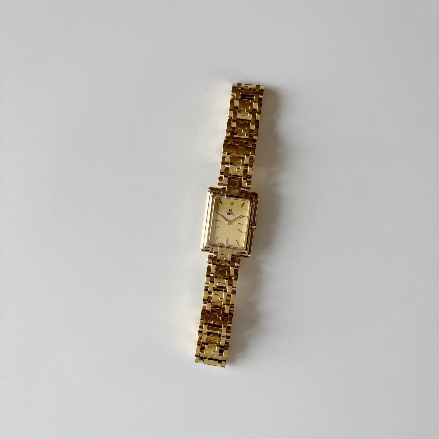 Fendi 1990s Tank Gold Plated Watch Limited Edition (only 2,500 pieces made)
