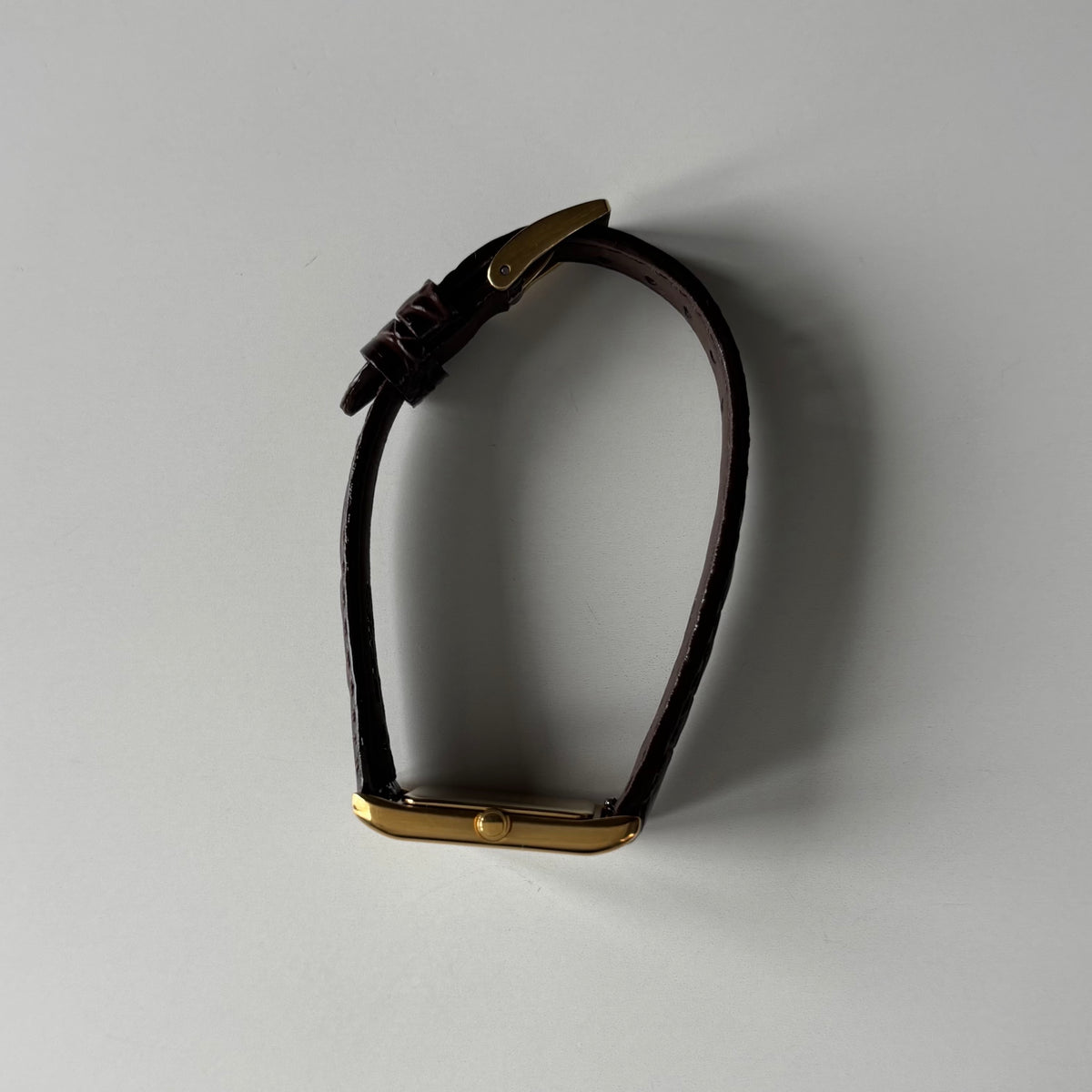 Yves Saint Laurent 1990s Tank Gold Plated Watch