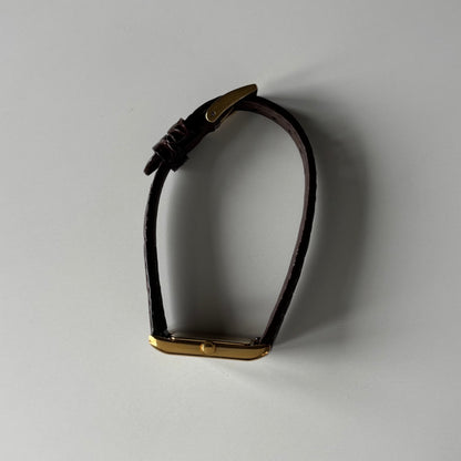 Yves Saint Laurent 1990s Tank Gold Plated Watch