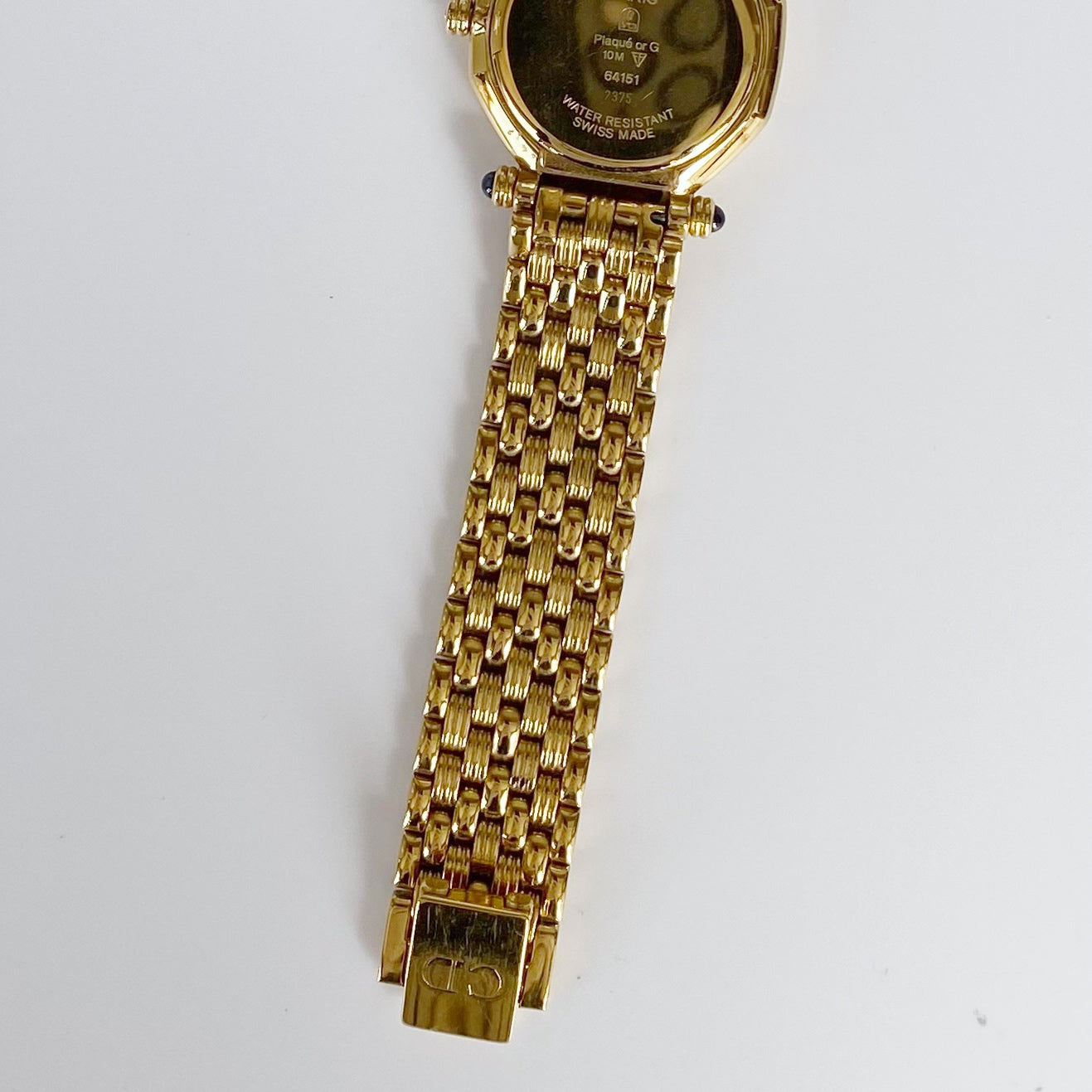 Dior 1990s Date Gold Plated Watch