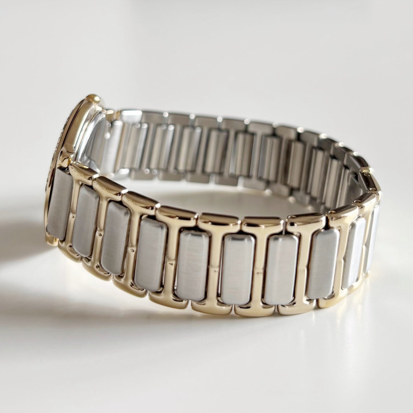 Yves Saint Laurent 1990s Round Dial Two Tone Watch (Large)