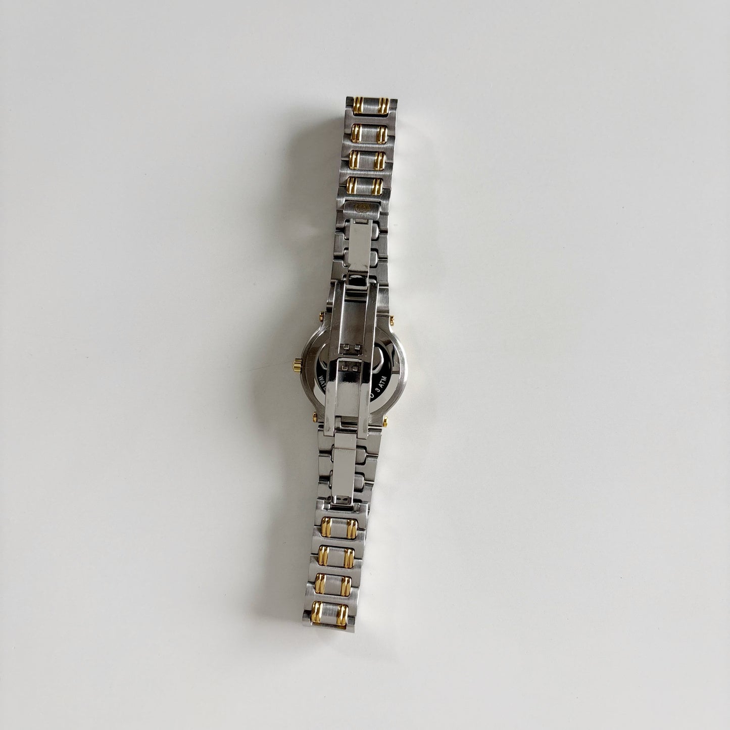 Gucci 1990s Date Round Dial Two Tone Watch