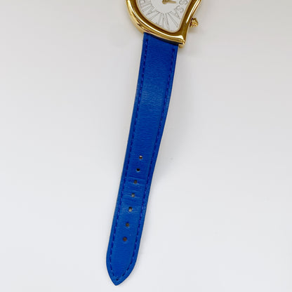 Yves Saint Laurent 1990s Heart Shaped Dial Gold Plated Watch