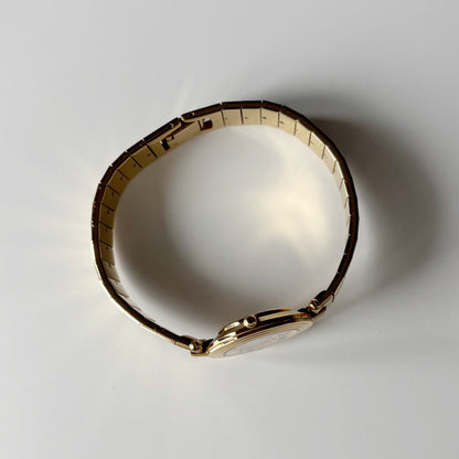 Dior 1990s Round Dial Gold Plated Watch