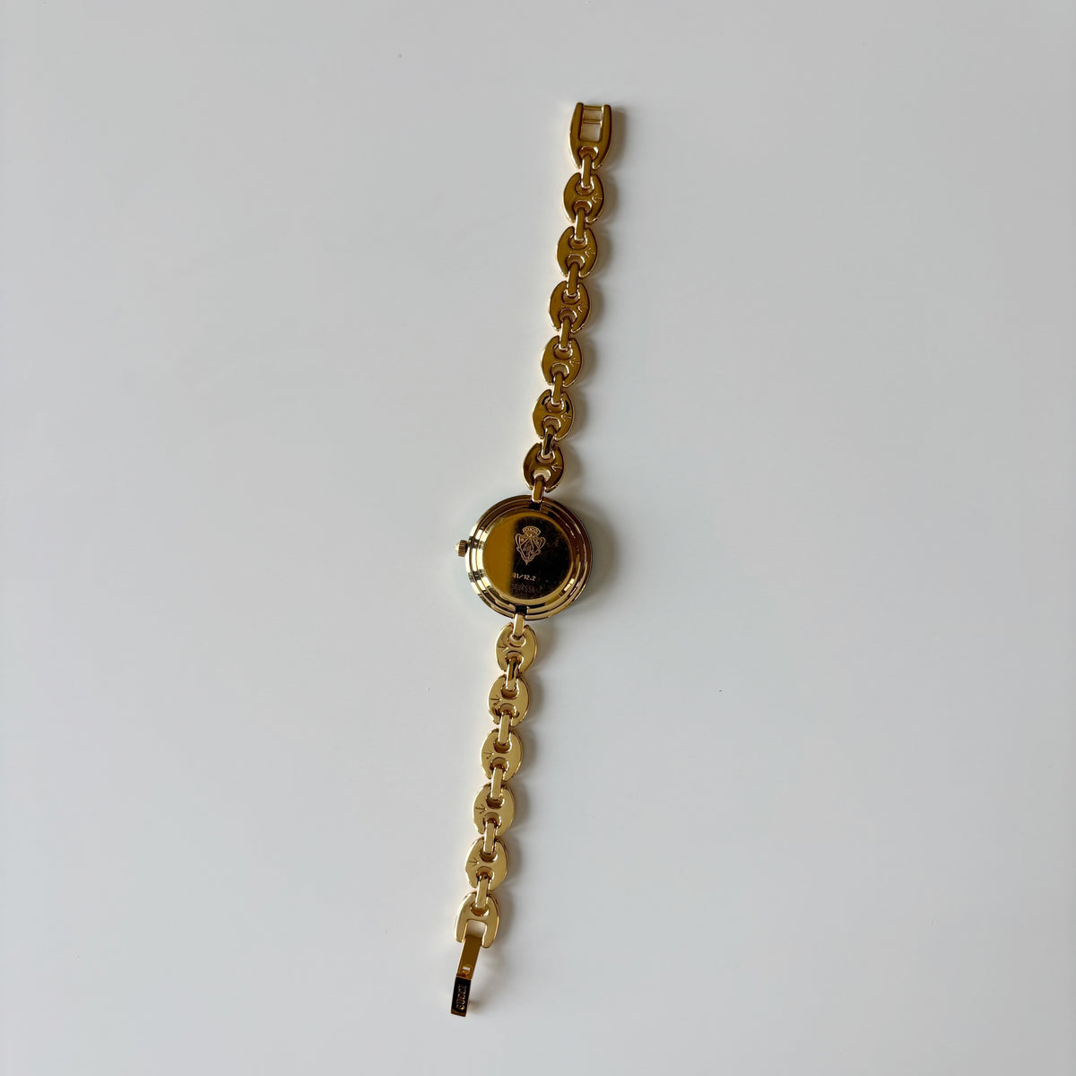 Gucci 1990s Interchangeable Bezel Gold Plated Chain Watch with 6 bezels, case (165mm)