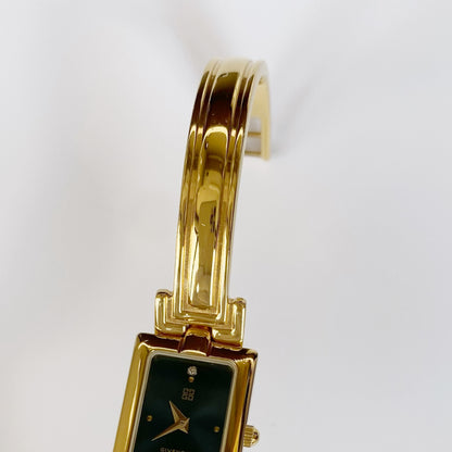 Givenchy 1990s Gold Plated Bangle Watch