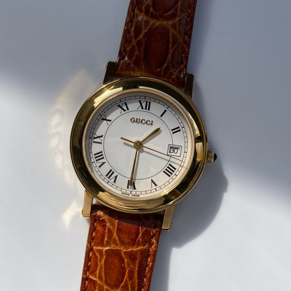 Gucci 1990s Date Round Watch (Men's)