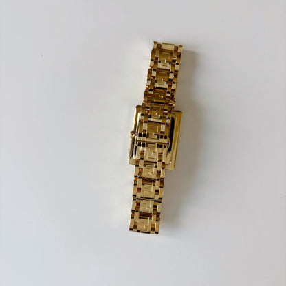 Fendi 1990s Tank Gold Plated Watch Limited Edition (only 2,500 pieces made)