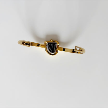 Yves Saint Laurent 1990s Heart Shaped Dial Gold Plated Watch