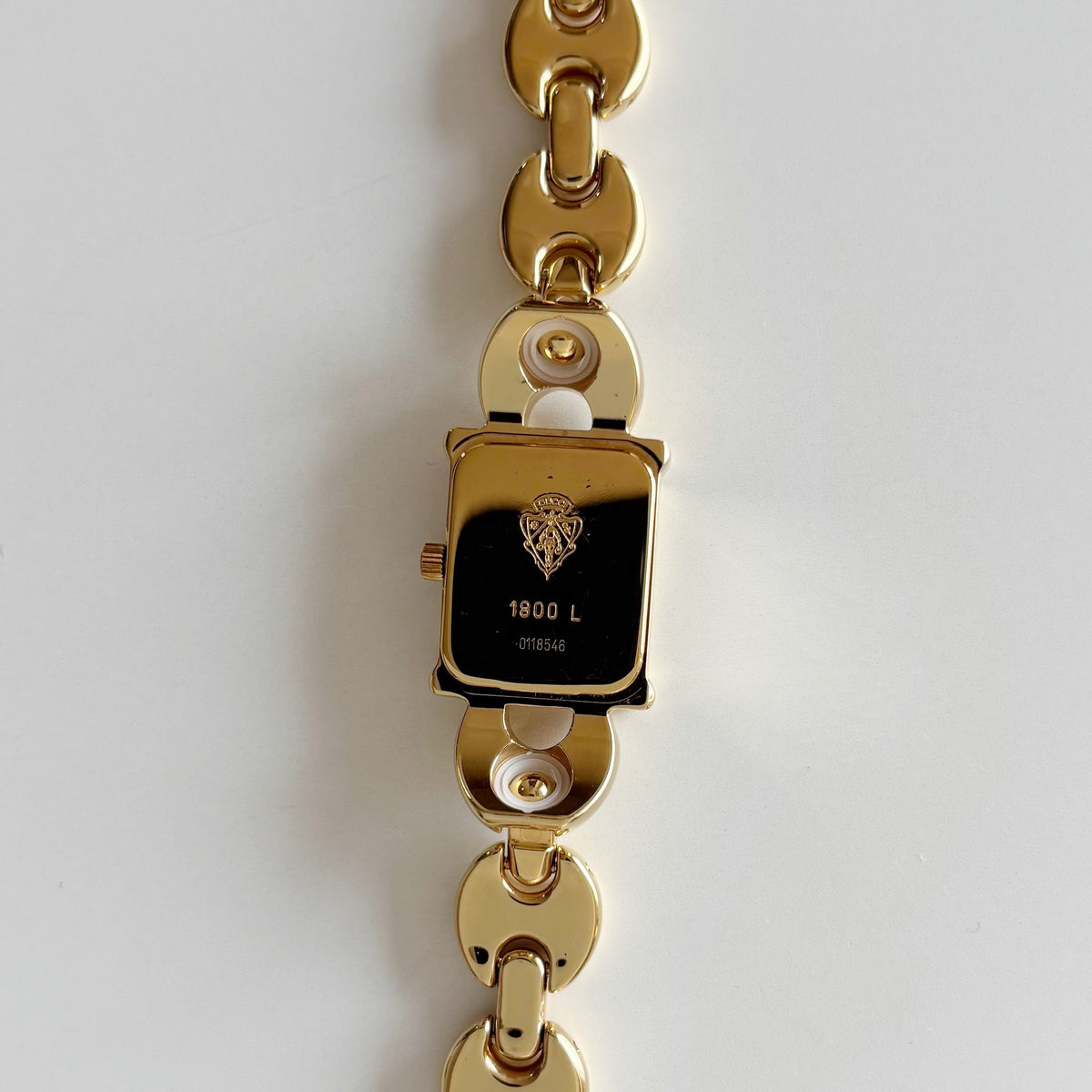 Gucci 1990s Interchangeable Strap Gold Plated Watch with 3 straps, case