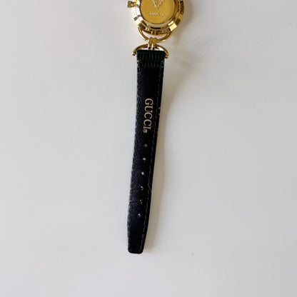 Gucci 1990s Seashell Dial Horsebit Watch