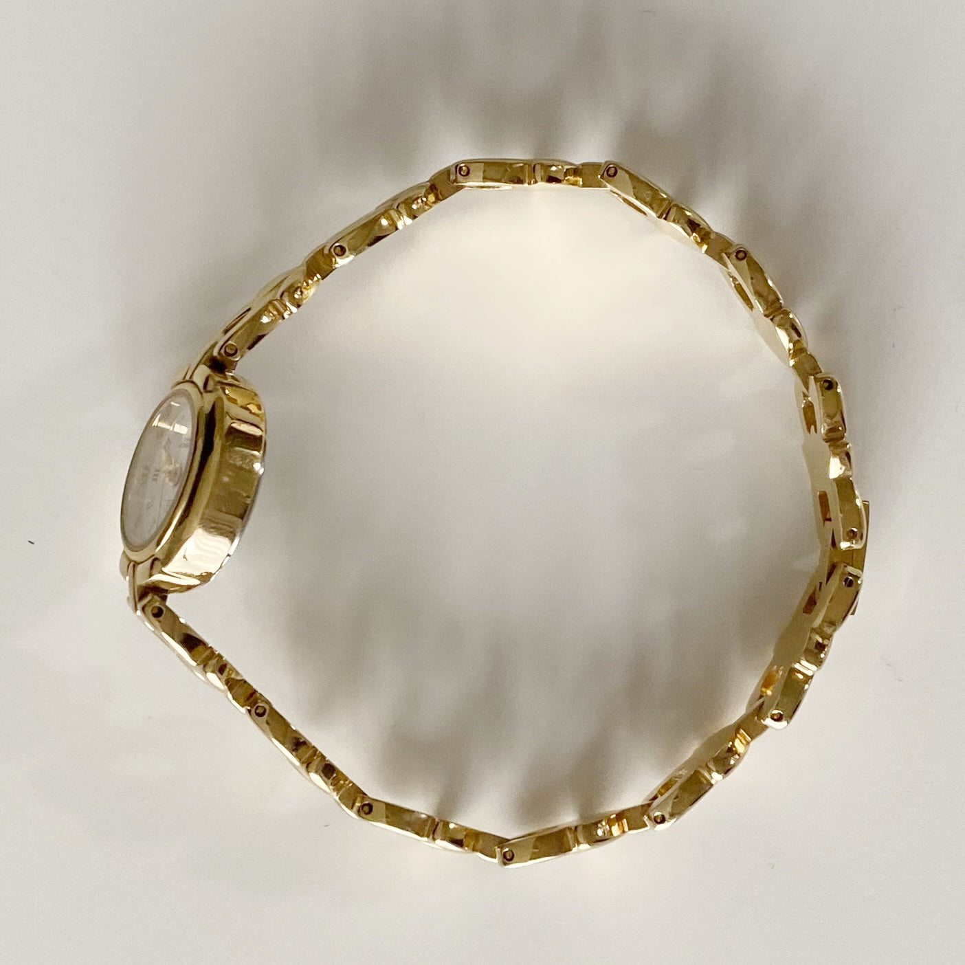 Givenchy 1990s Round Dial Gold Plated Watch