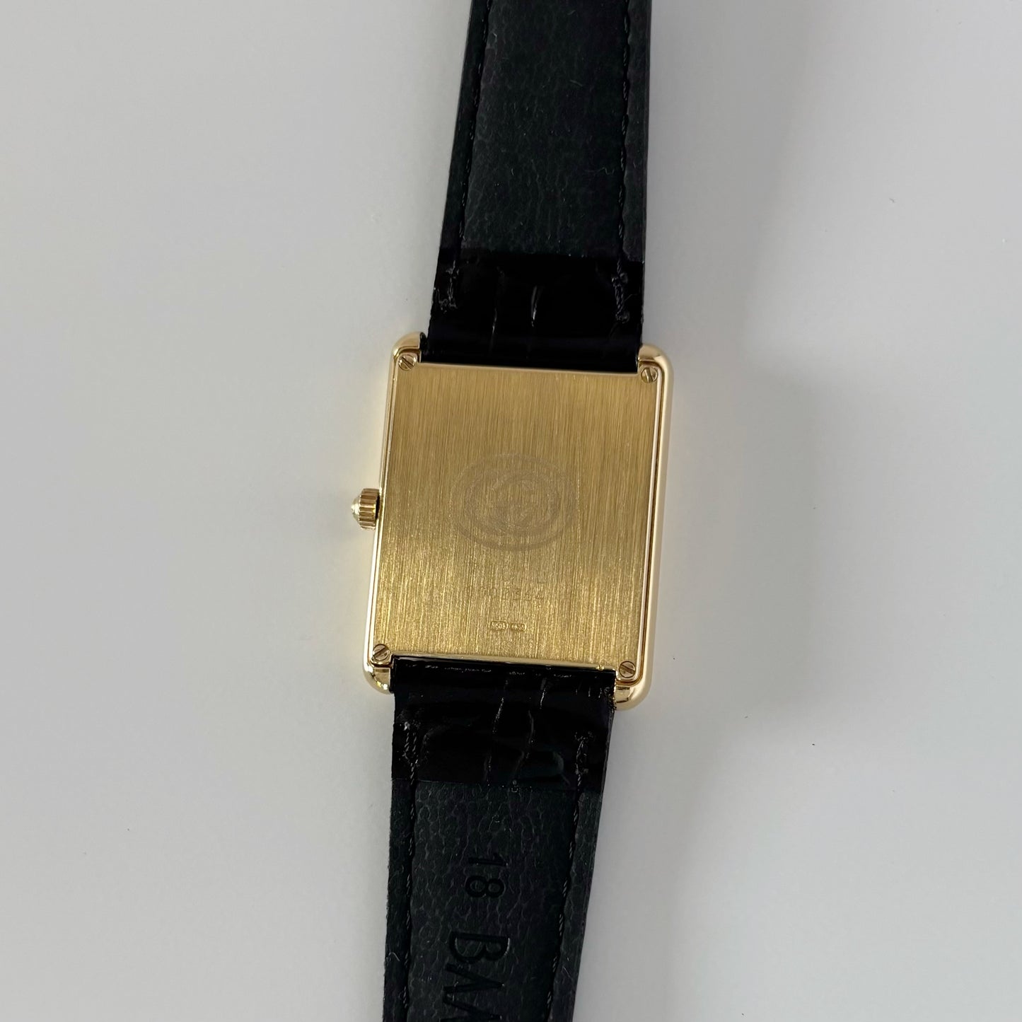 Gucci 1990s 18K Solid Gold Tank Watch