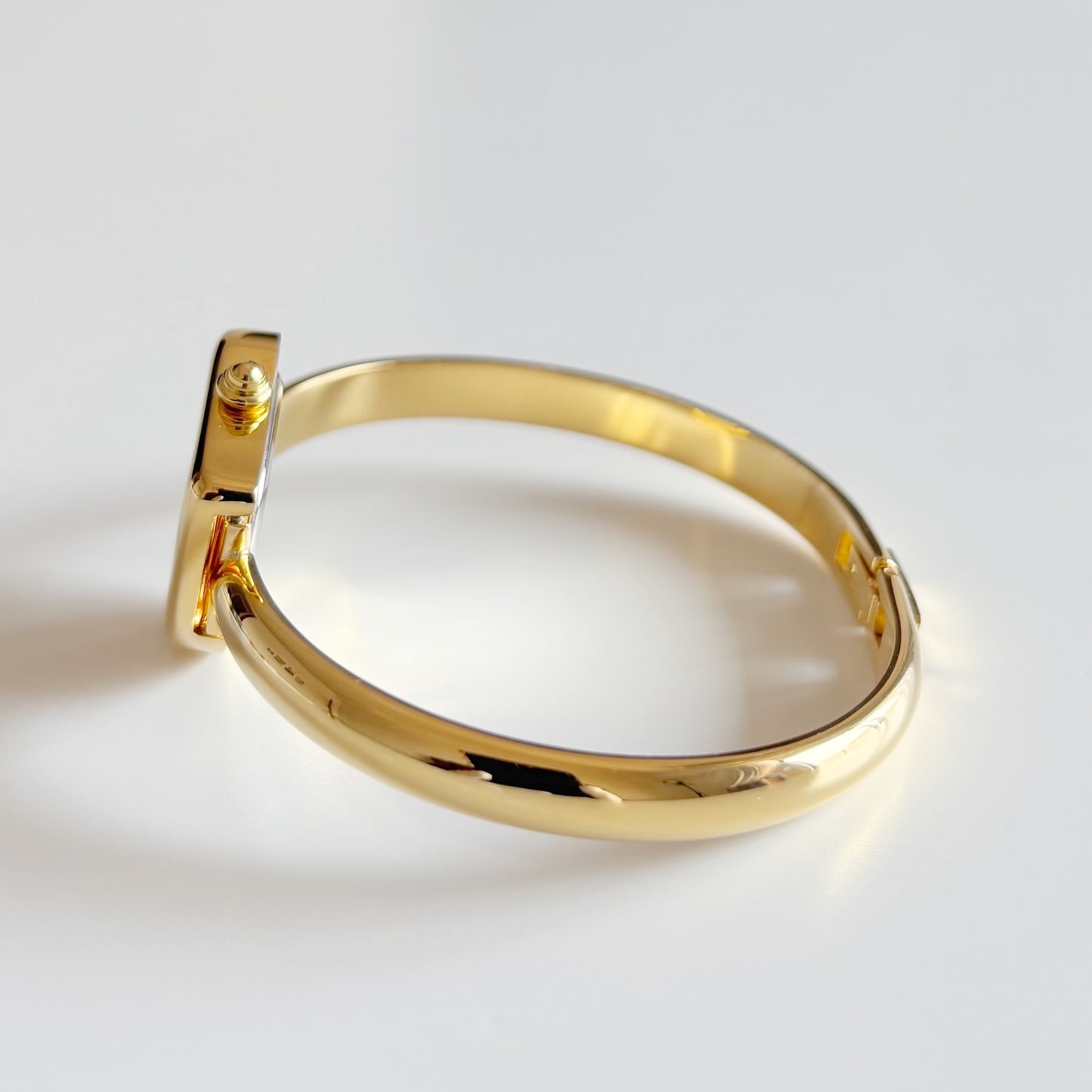 Yves Saint Laurent 1990s Heart Shaped Dial Gold Plated Watch