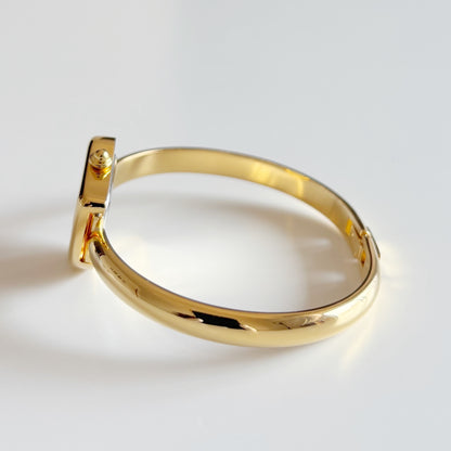 Yves Saint Laurent 1990s Heart Shaped Dial Gold Plated Watch