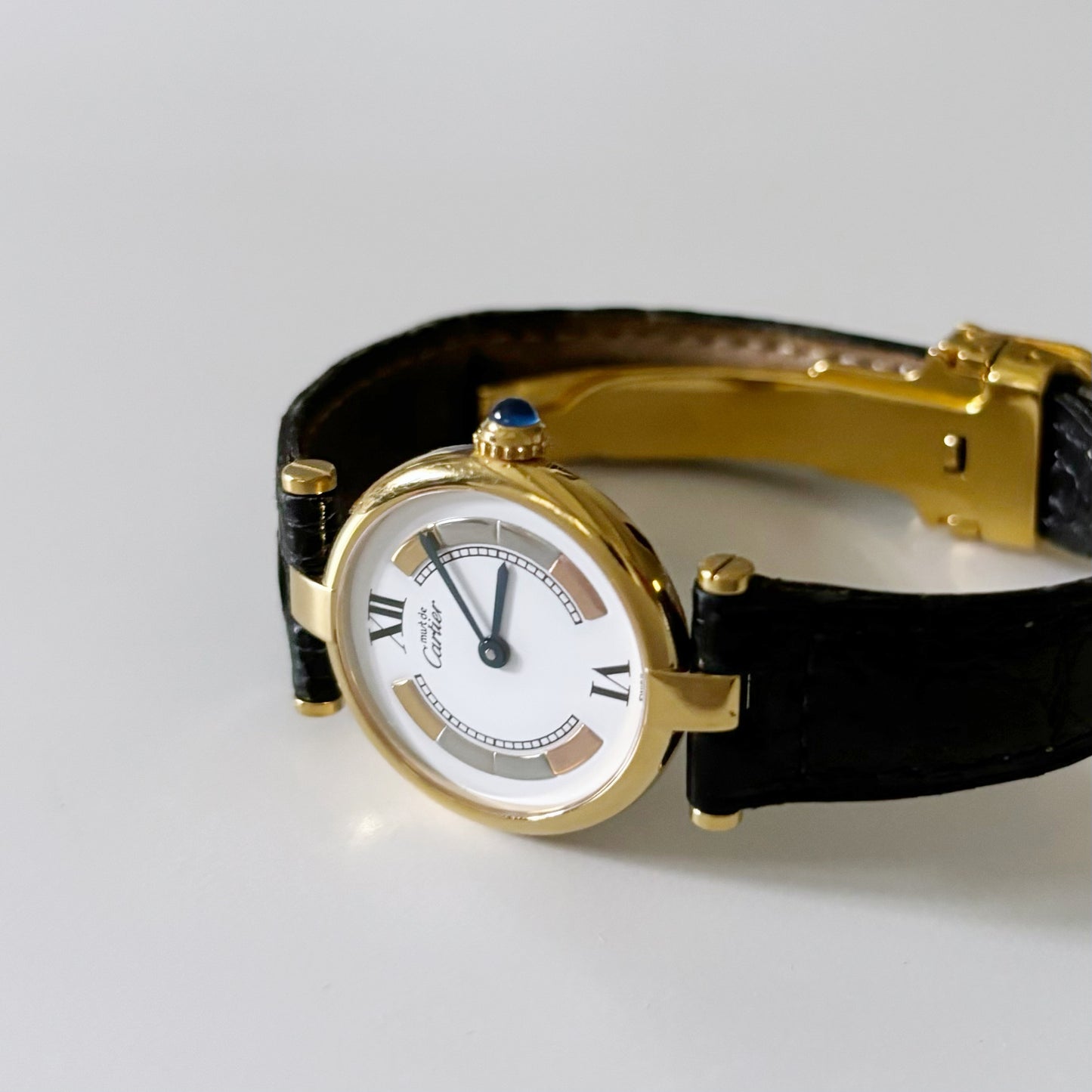 Cartier 1990s Must de Vendome Tree Gold Watch SM