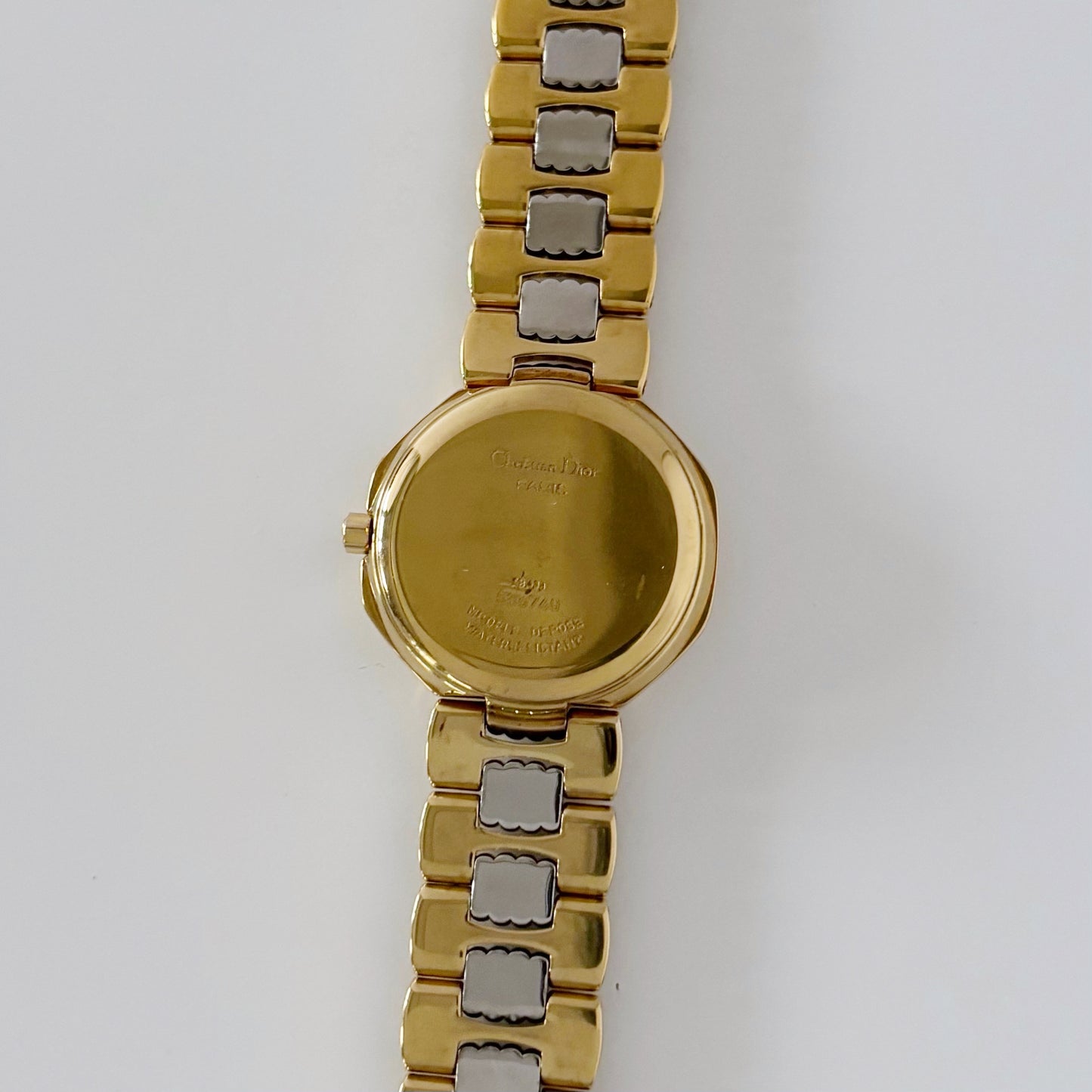 Dior 1990s Octagon Two Tone Watch