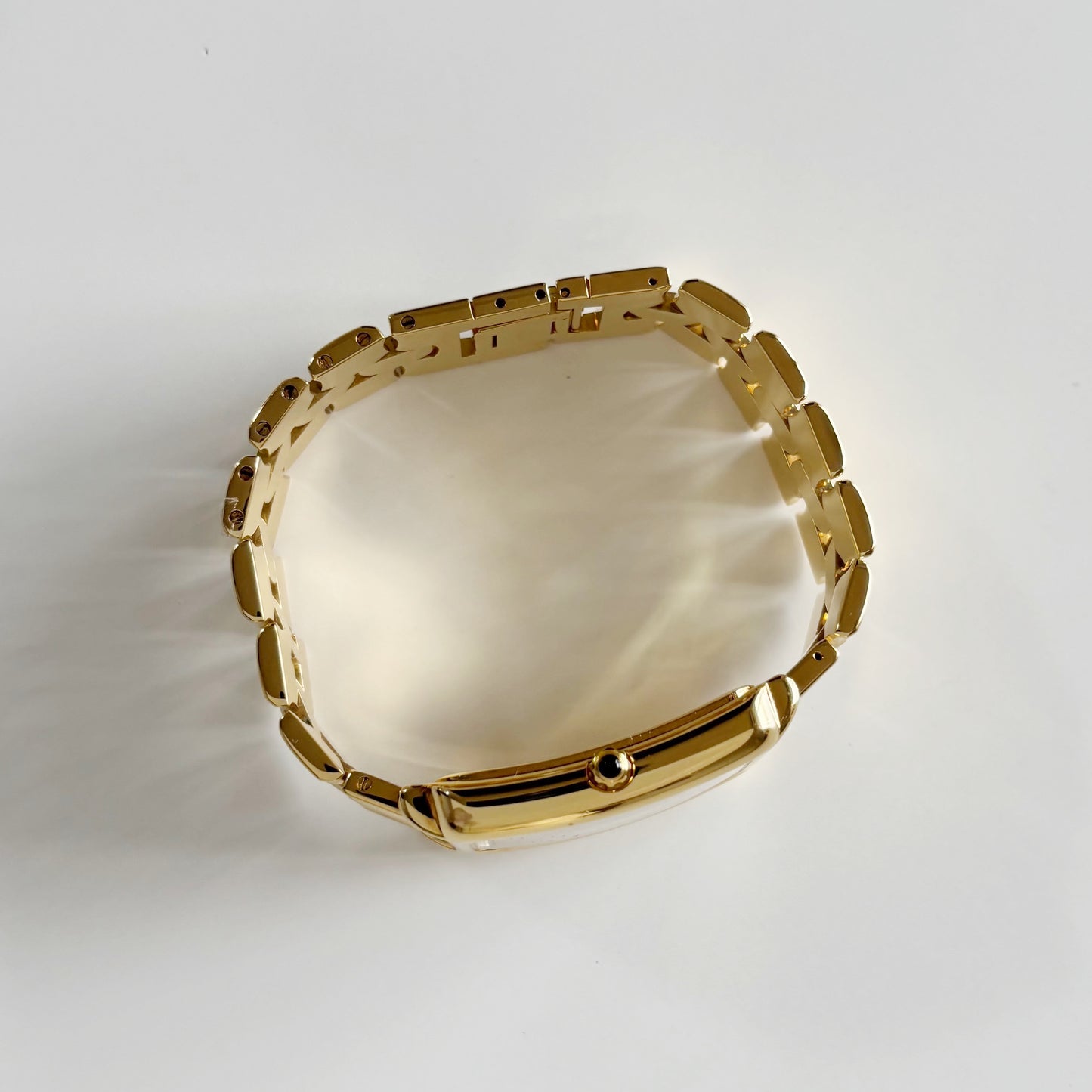 Fendi 1990s Tank Gold Plated Watch (Large)