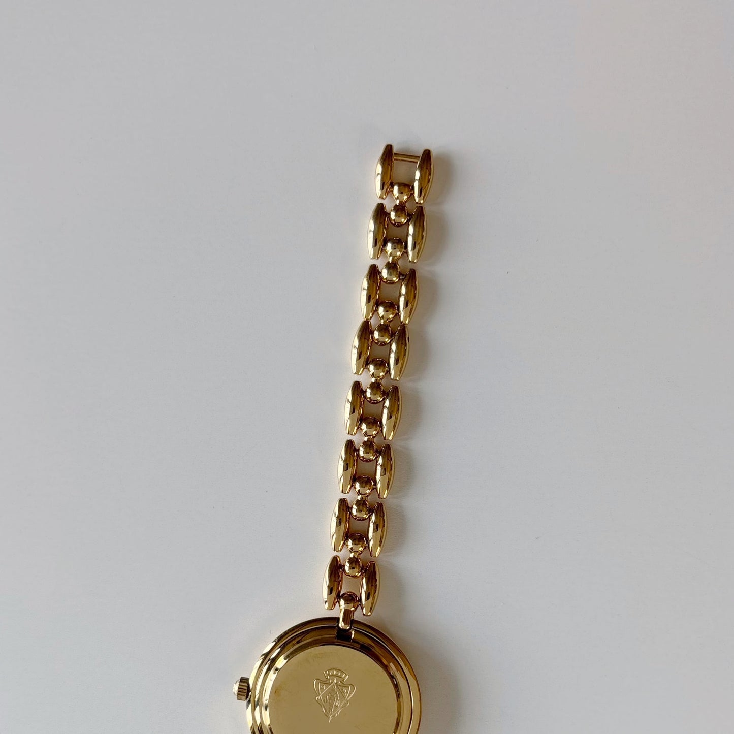 Gucci 1990s Interchangeable Bezel Gold Plated Race Chain Watch with case, 6 bezels (160mm)