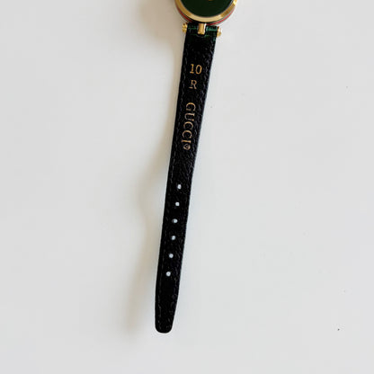 Gucci 1990s Sherry Round Dial Gold Plated Watch