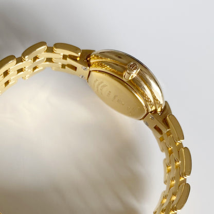 Dior 1990s Bagheera Gold Plated Round Watch