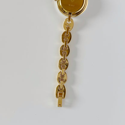 Gucci 1990s Interchangeable Bezel Gold Plated Watch with 6 bezels, case (165mm)