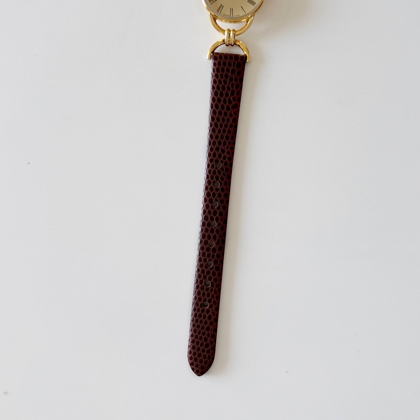 Gucci 1990s Gold Dial Gold Plated Horsebit Watch