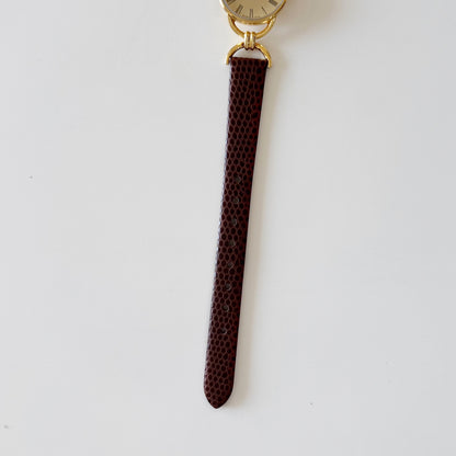 Gucci 1990s Gold Dial Gold Plated Horsebit Watch