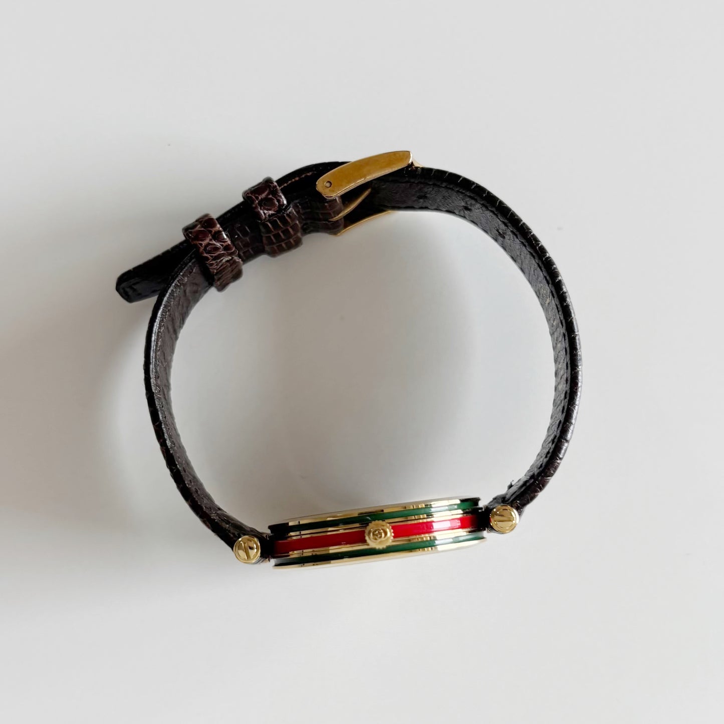 Gucci 1980s Sherry Round Dial Gold Plated Watch (Large)