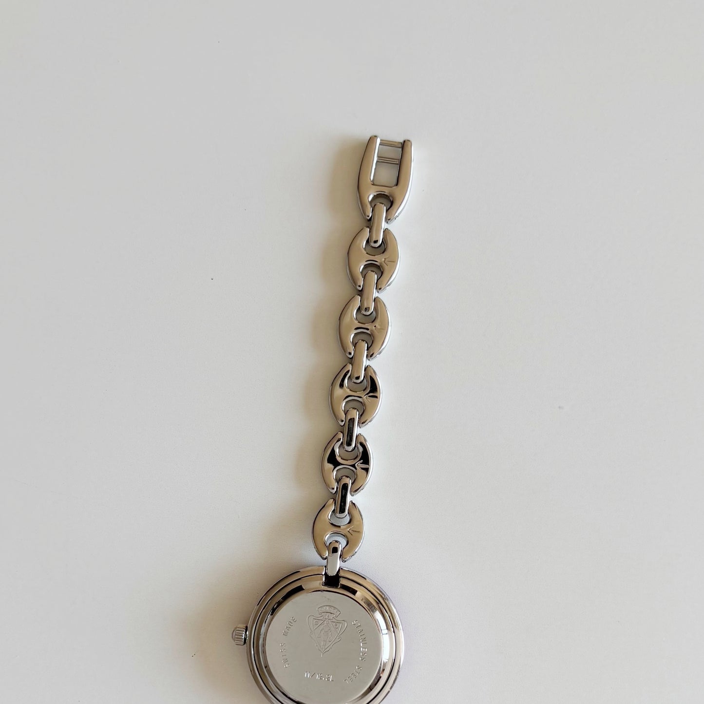 Gucci 1990s Interchangeable Bezel Stainless steel Watch with 6 bezels, case (165mm)