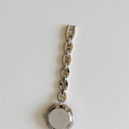 Gucci 1990s Interchangeable Bezel Stainless steel Watch with 6 bezels, case (165mm)