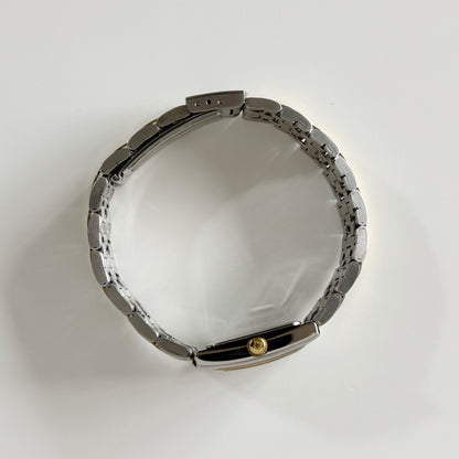 Givenchy 1990s Tank Two Tone Watch