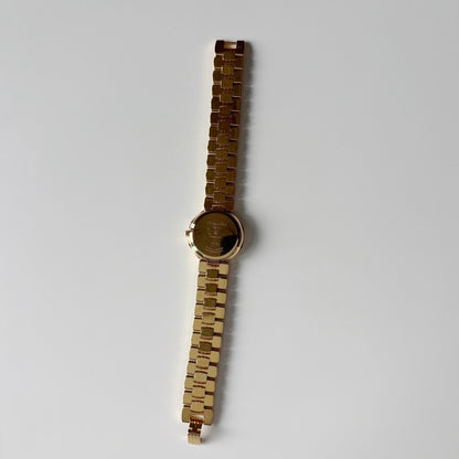 Dior 1990s Octagon Dial Gold Plated Watch