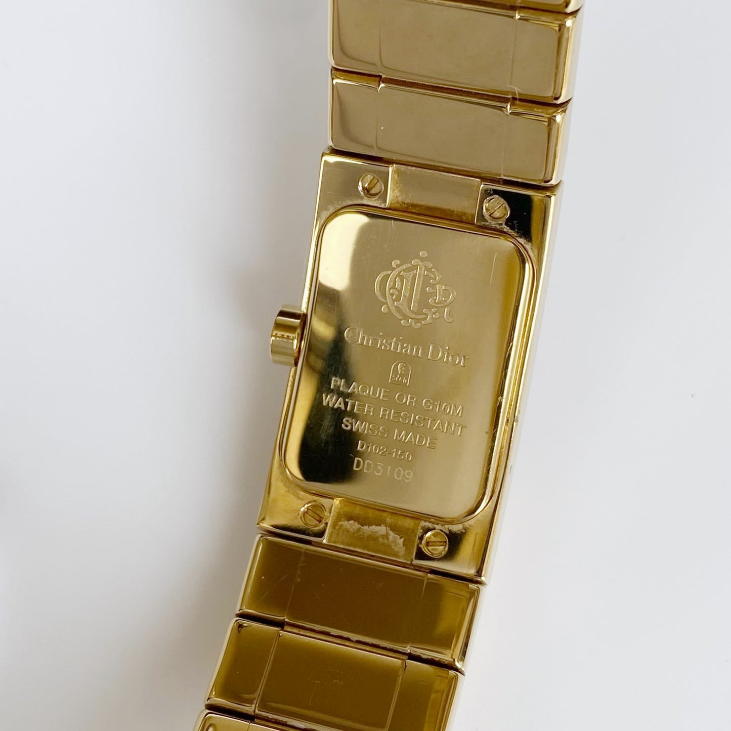 Dior 2001 Spring Diorific Gold Plated Watch