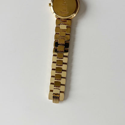 Dior 1990s Octagon Gold Plated Watch