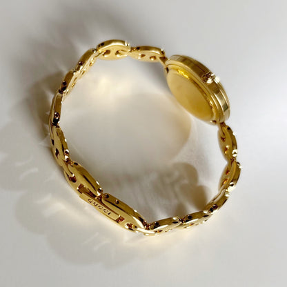 Gucci 1990s Interchangeable Bezel Gold Plated Watch with 6 bezels, case (165mm)