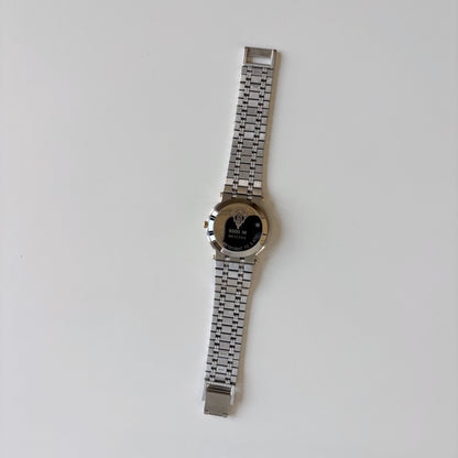 Gucci 1990s Date Round Cream Dial Two Tone Watch (Large)