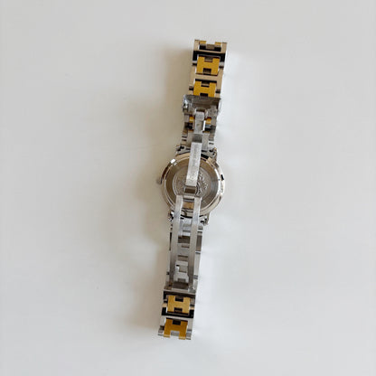 Hermes 1990s Clipper Date Round Dial Watch