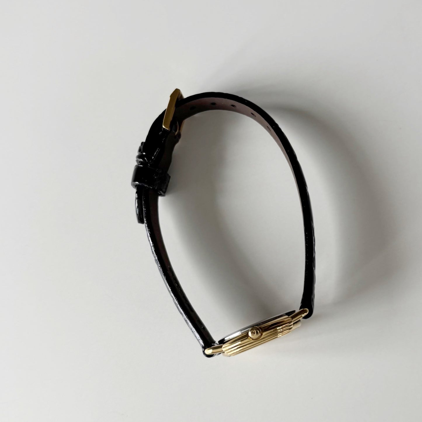 Dior 1990s Round Dial Gold Plated Watch
