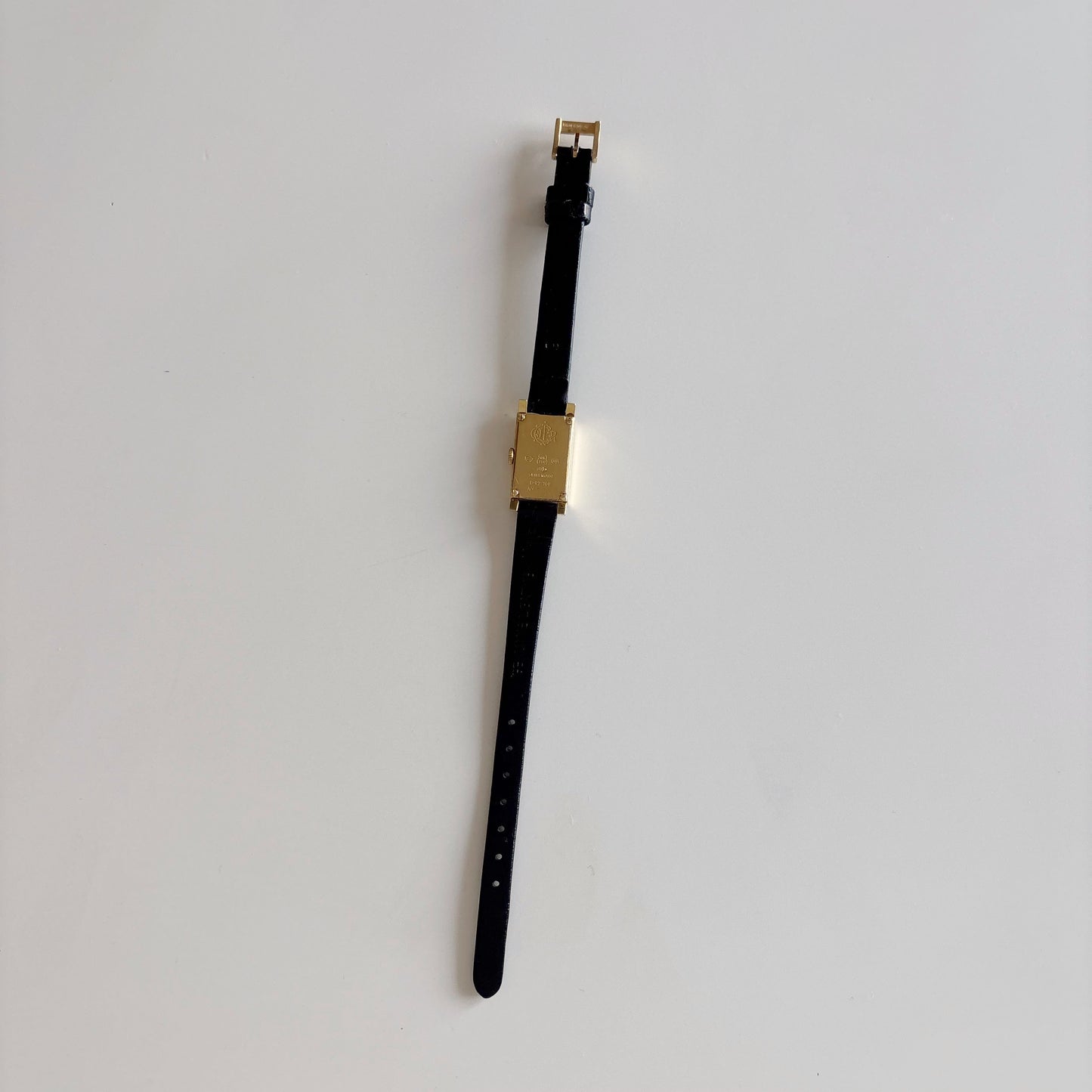 Dior 1990s La Parisienne  18K Solid Gold Case Tank Watch