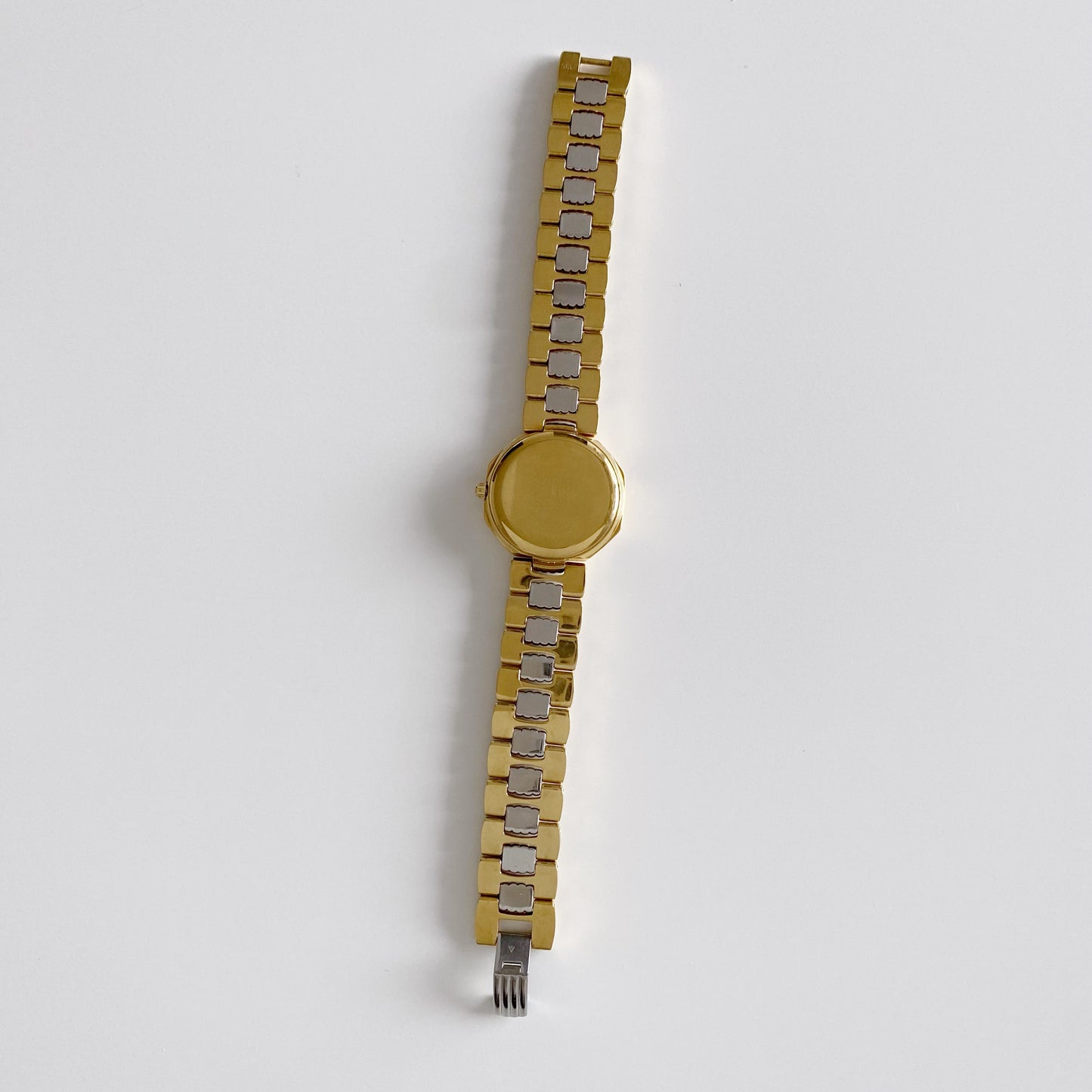 Dior 1990s Octagon Gold Plated Two Tone Watch