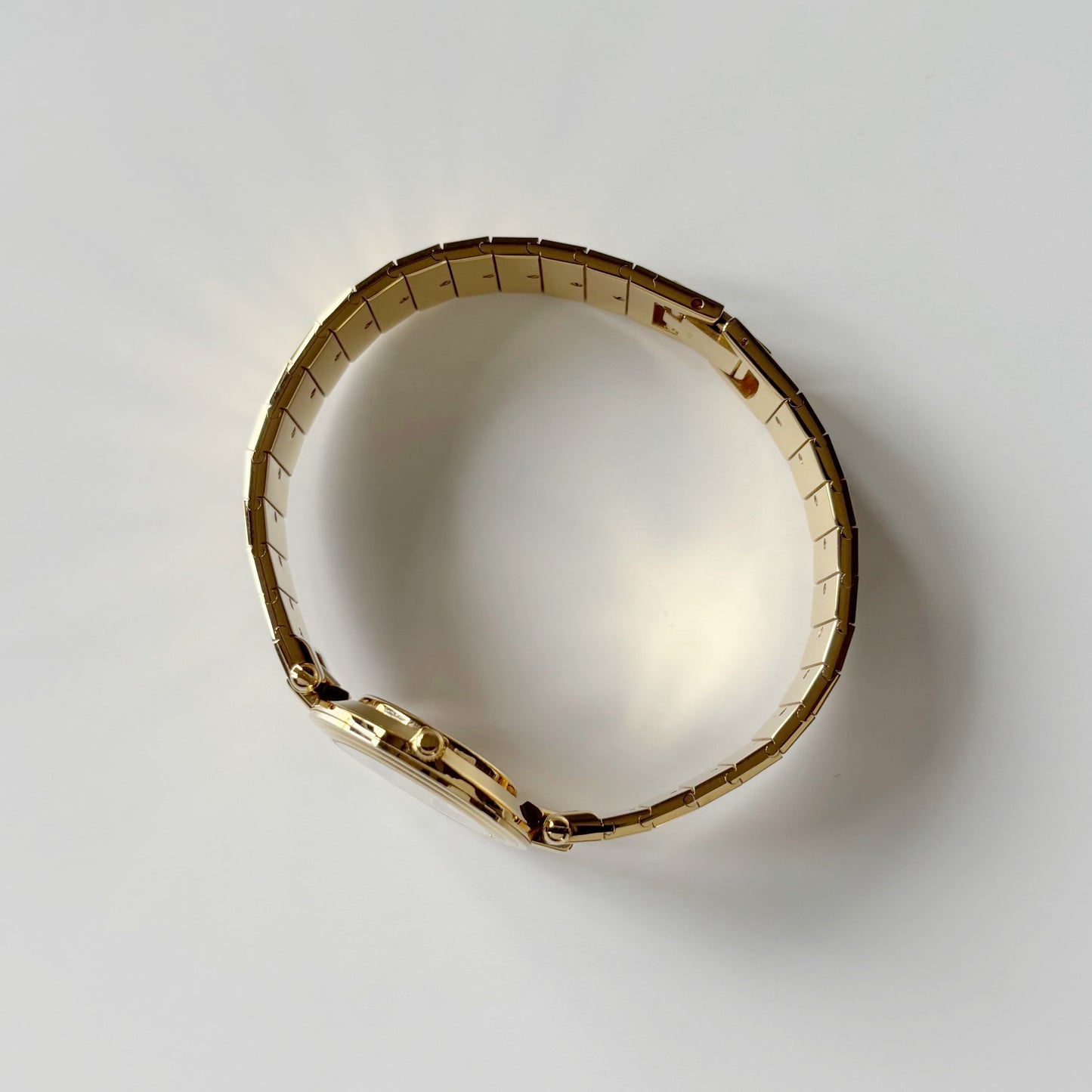 Dior 1990s Round Dial Gold Plated Watch