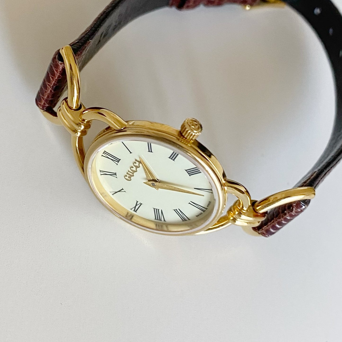 Gucci 1990s Horsebit Gold Plated Watch
